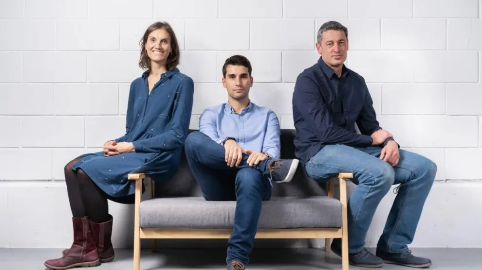 María Figols, Xabier Aláez y Sergio Díaz, son los responsables de la 'startup'.