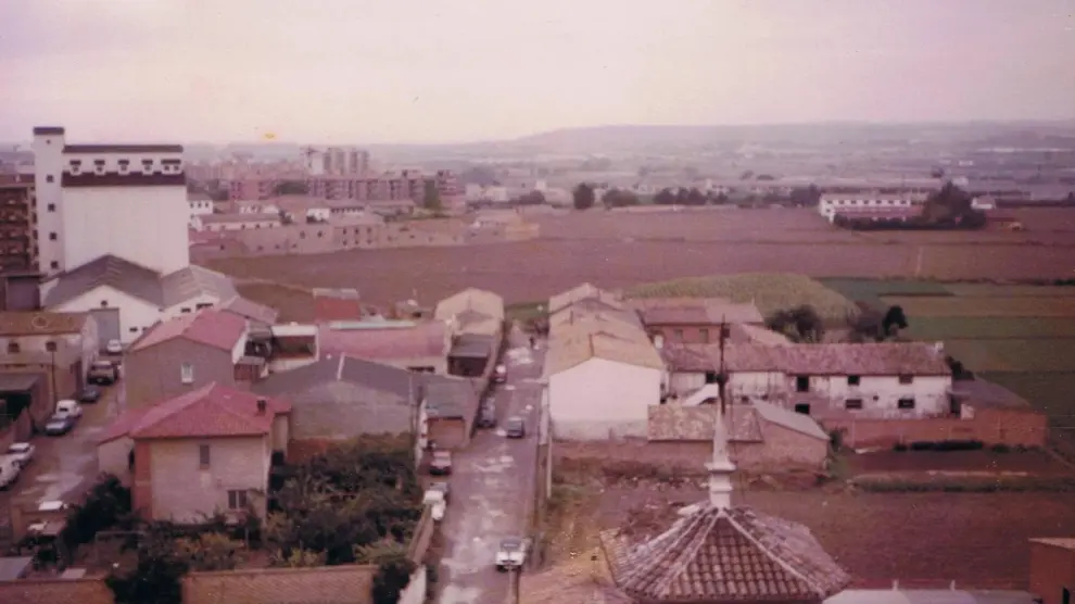 Calle Sauce, de Santa Isabel, en los años 80.