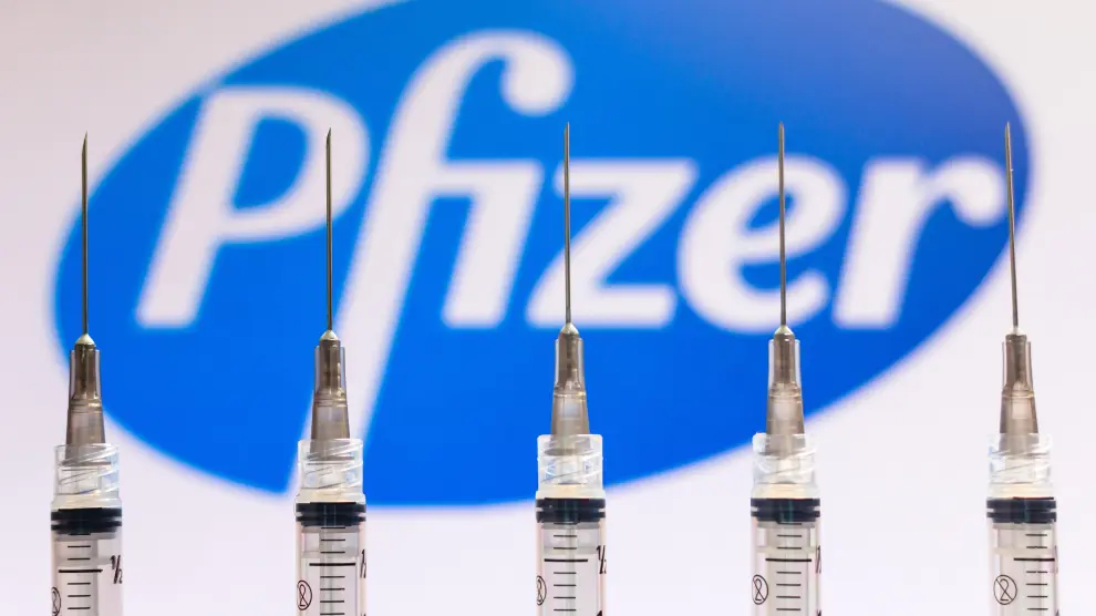 Viales de la vacuna de Pfizer