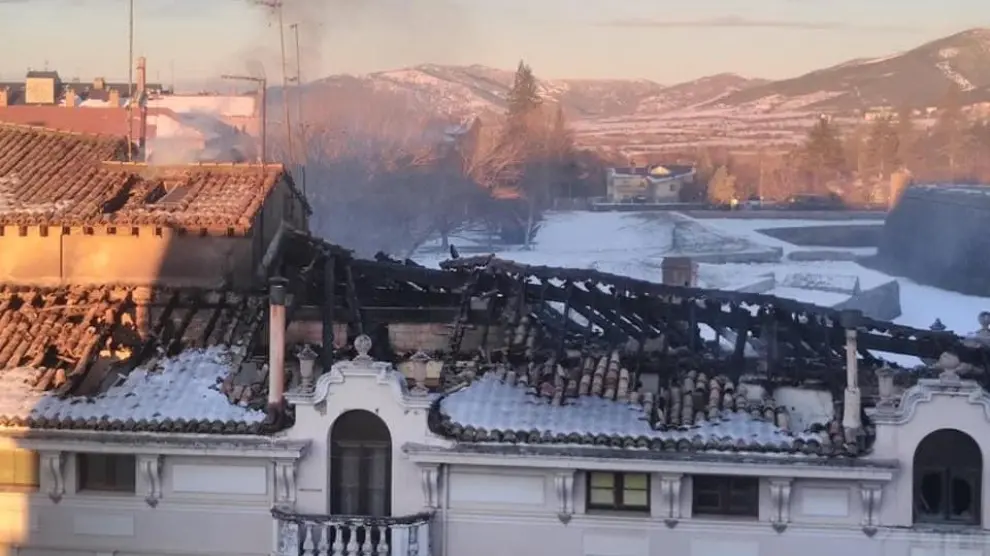 Incendio de Casa la Rubia de Jaca.