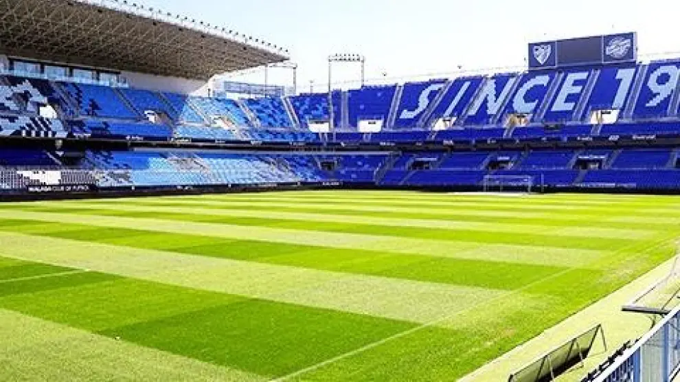 Estadio de La Rosaleda de Málaga.