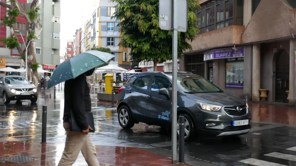 Lluvia en Las Palmas.