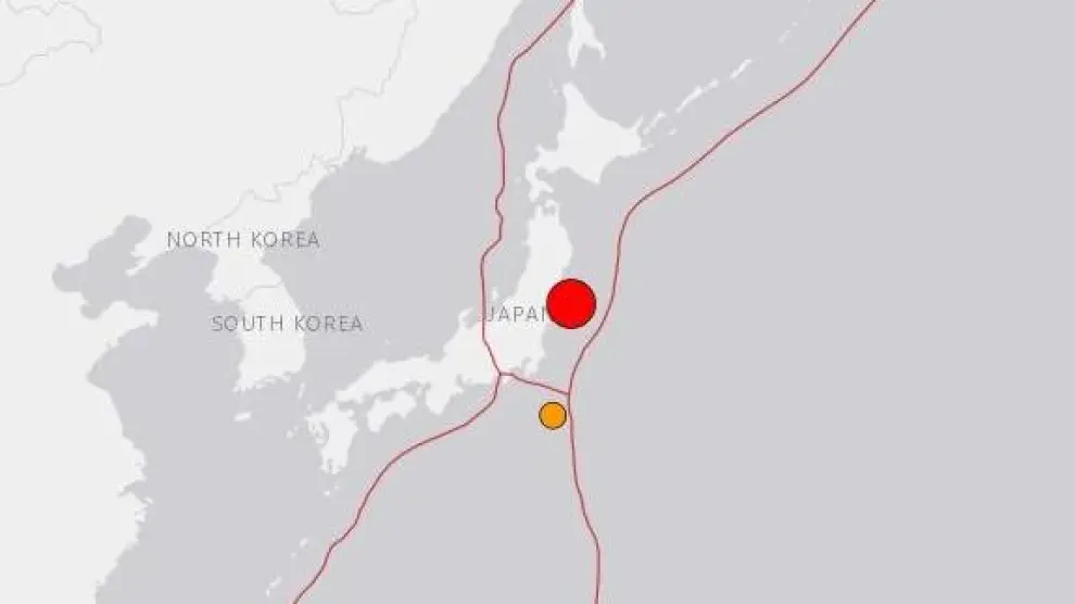 Registrado un terremoto de magnitud 7 cerca de Fukushima sin amenaza de tsunami.