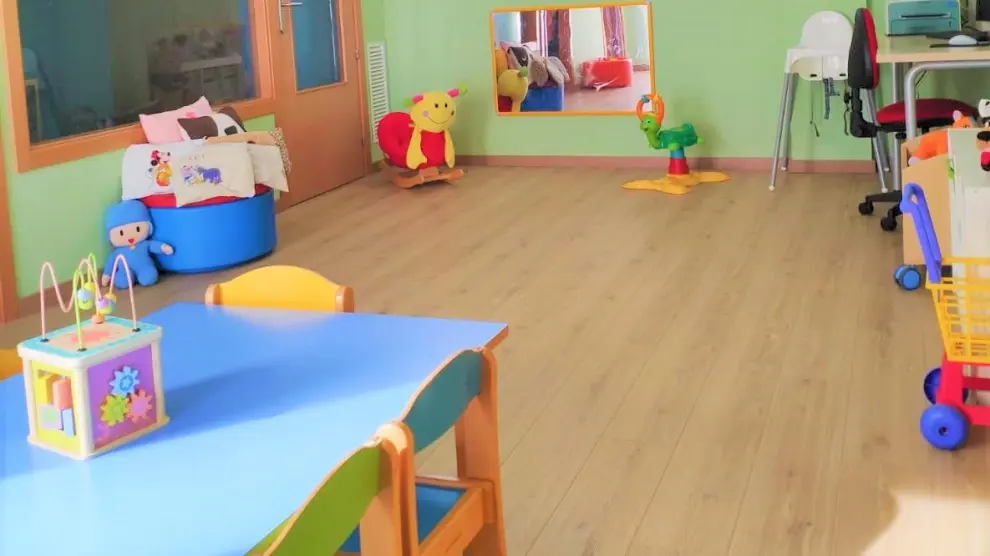 En Fayón, la escuela infantil se abrió hace un año