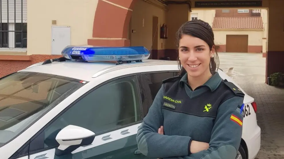 Paula Matutano, teniente de la Guardia Civil en Caspe.