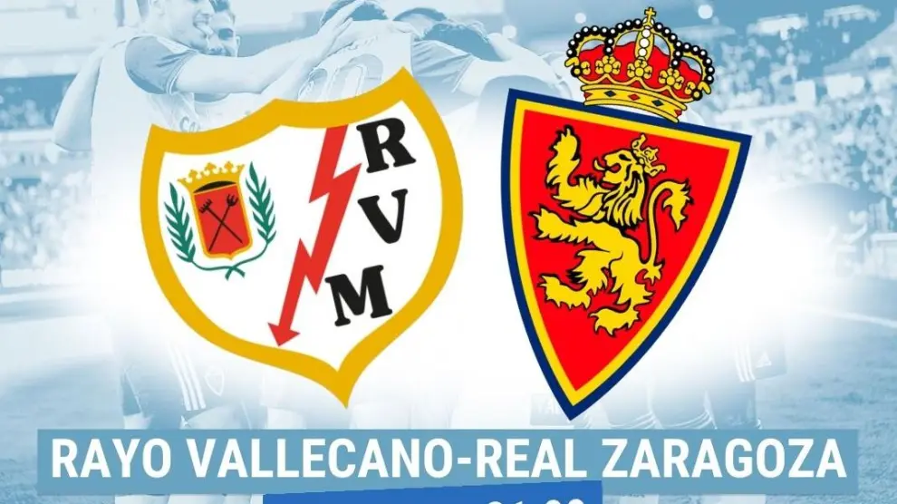 Horario y dónde ver el Rayo Vallecano-Real Zaragoza.