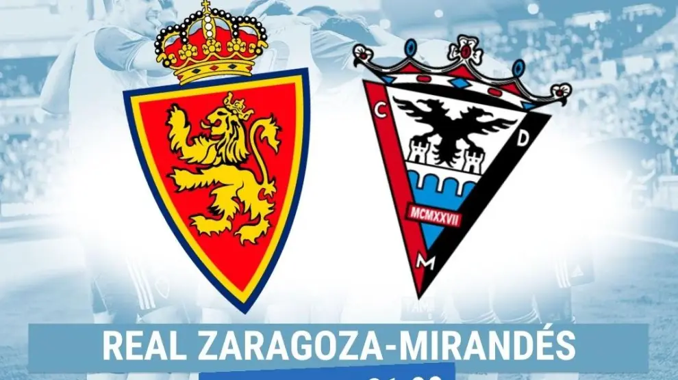Horario y dónde ver el Real Zaragoza-Mirandés.