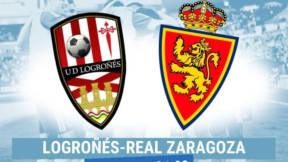 Horario y dónde ver el Logroñés-Real Zaragoza.