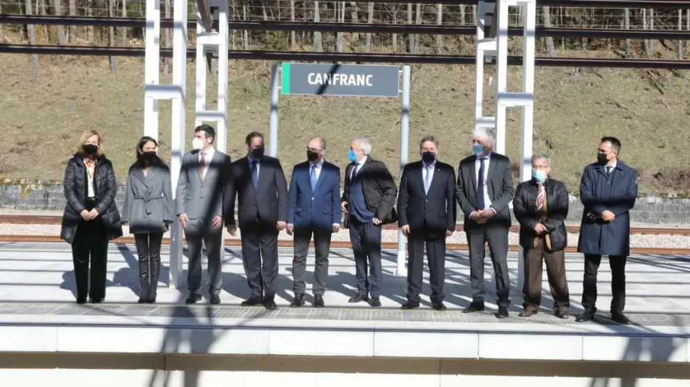 Inauguración de la nueva estación internacional de Canfranc