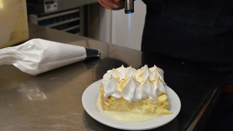 La tarta de Marian Sugar House es la que está más empapada de la mezcla de tres leches.