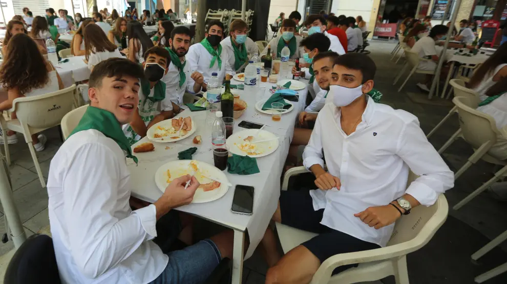Los almuerzos fueron casi lo único que disfrutaron en las no fiestas de San Lorenzo 2020.