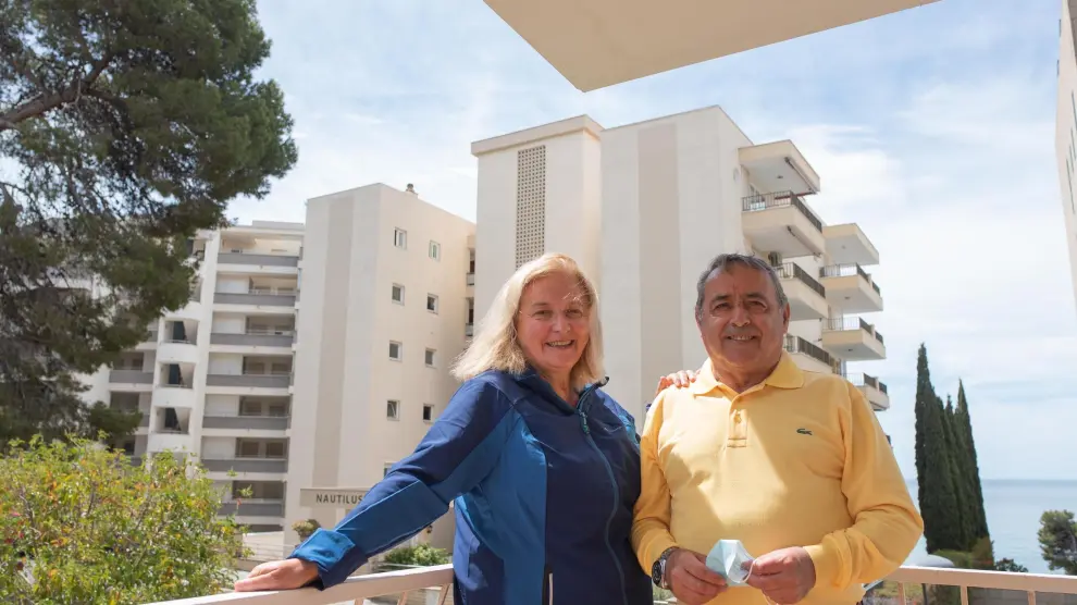 Teresa Franco y José María Monteagudo, aragoneses con segunda vivienda en Salou.