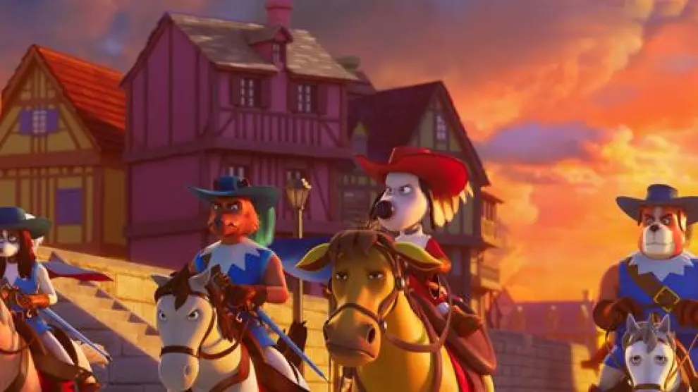 Fotograma de la película de animación 'D'Artacan y los tres mosqueperros'.
