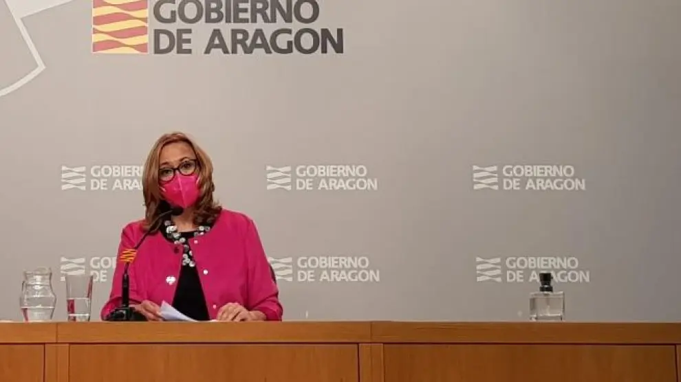 Mayte Pérez tras el Consejo de Gobierno
