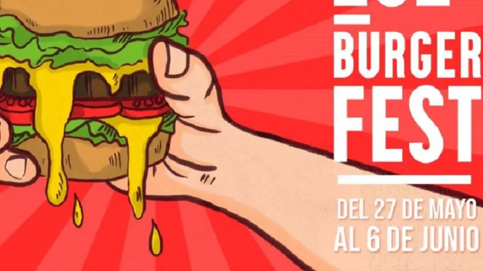 Cartel del Zaragoza Burger Fest 2021.