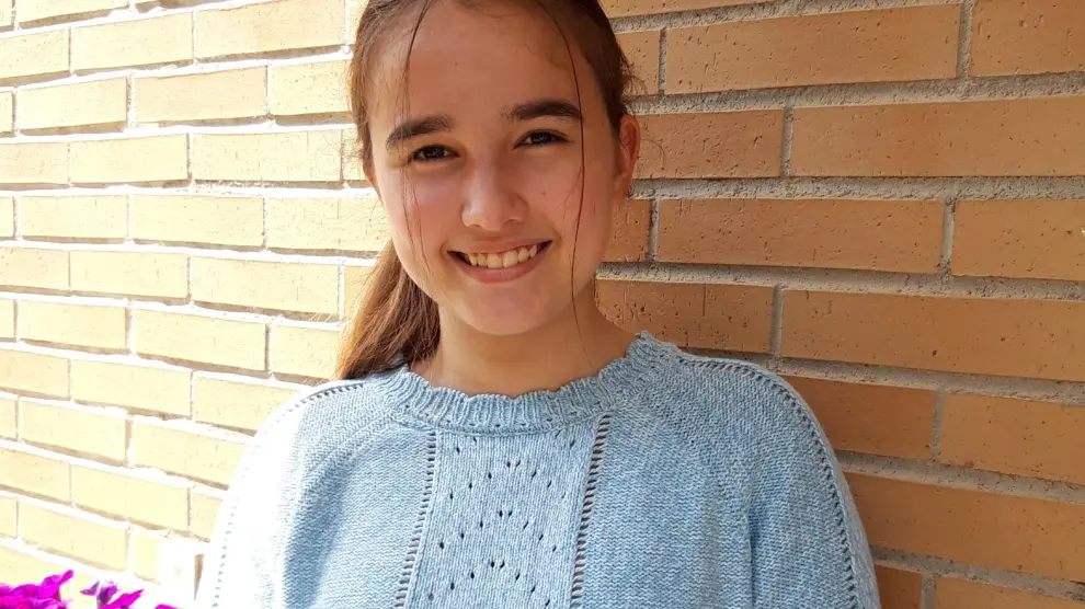Inés Junquera Lanaspa, zaragozana de 13 años ganadora de Hi Score Science.