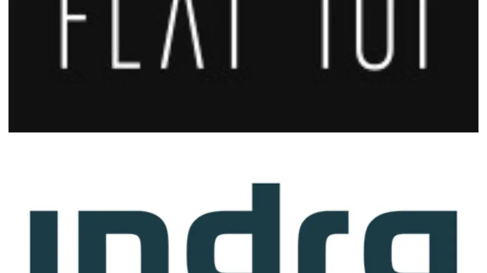 Logotipos de Flat 101 e Indra.