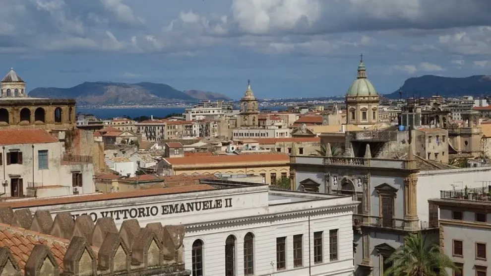 Una imagen de la ciudad de Palermo, donde permanece aislada esta familia.