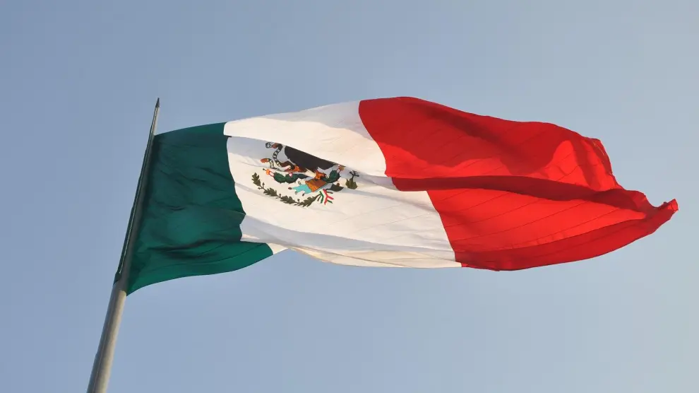 La bandera de México.