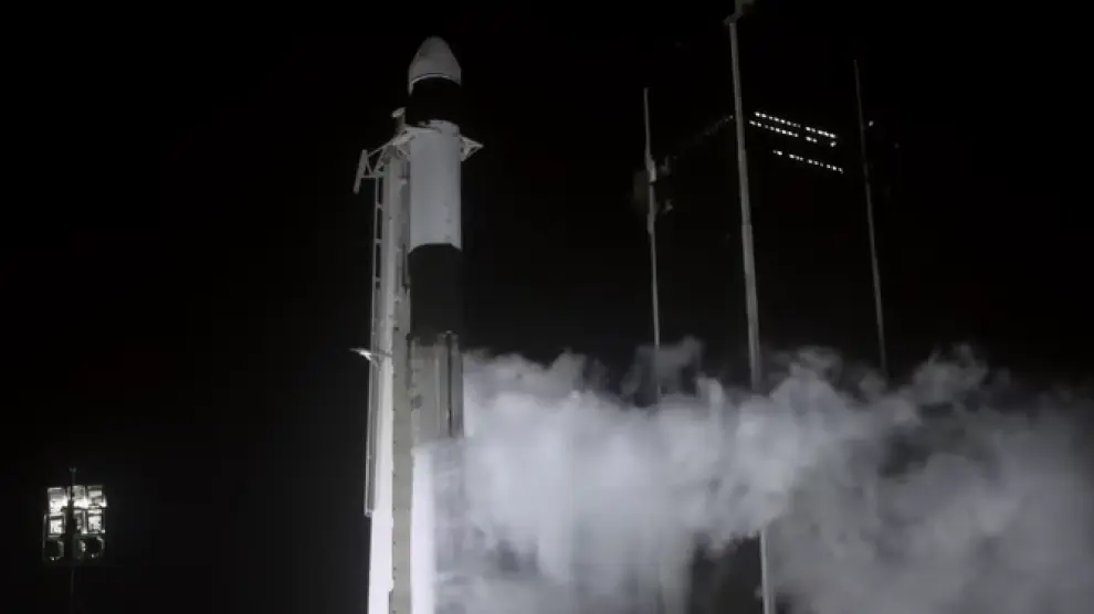 Momento del despegue del SpaceX