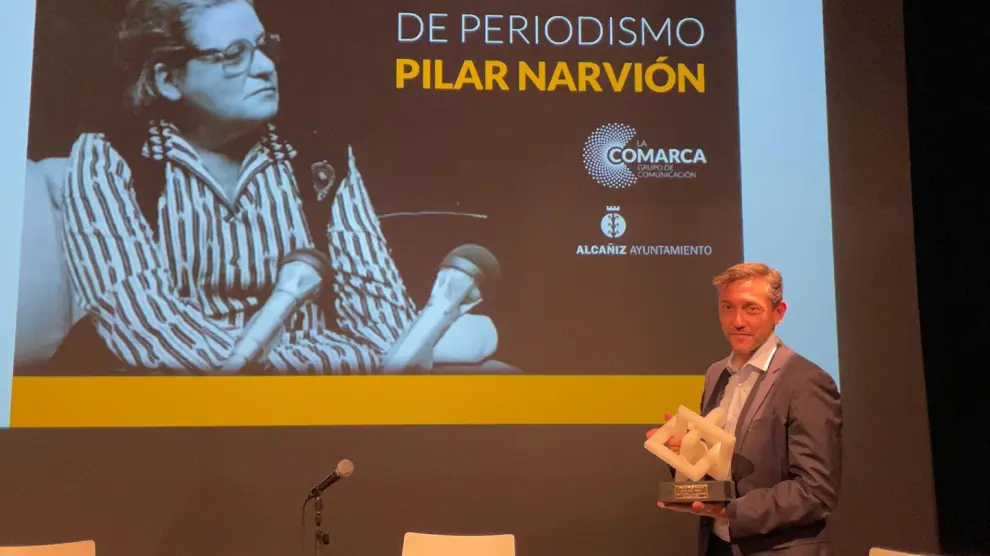 El periodista Javier Ruiz con el premio