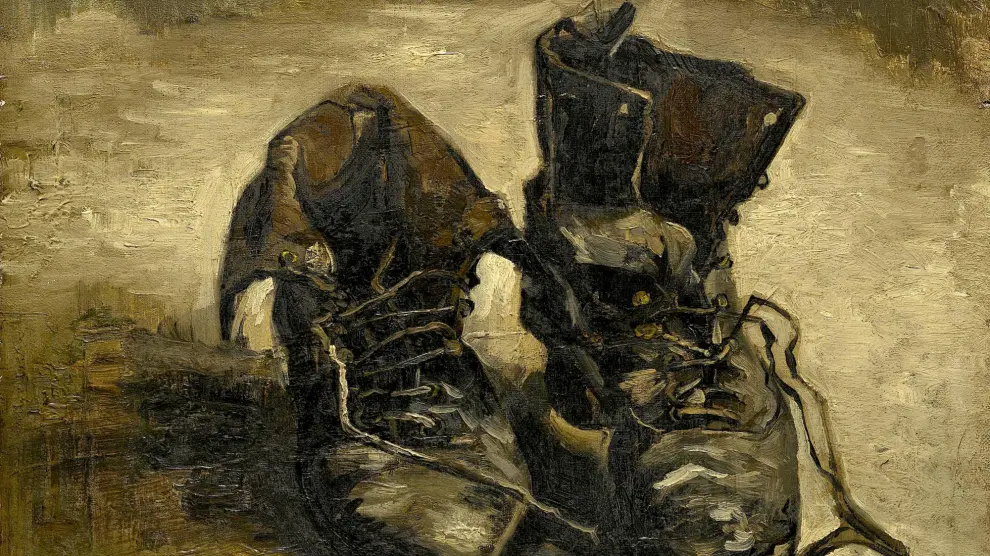 Van Gogh pintó sus viejas botas.