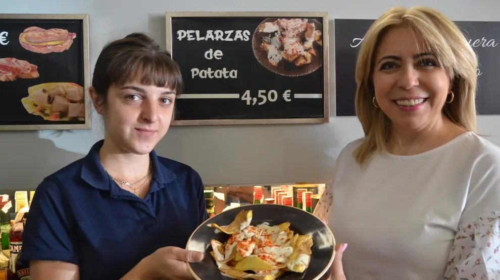 La ración de palarzas de patata del restaurante El Candelas cuesta 4,50 euros