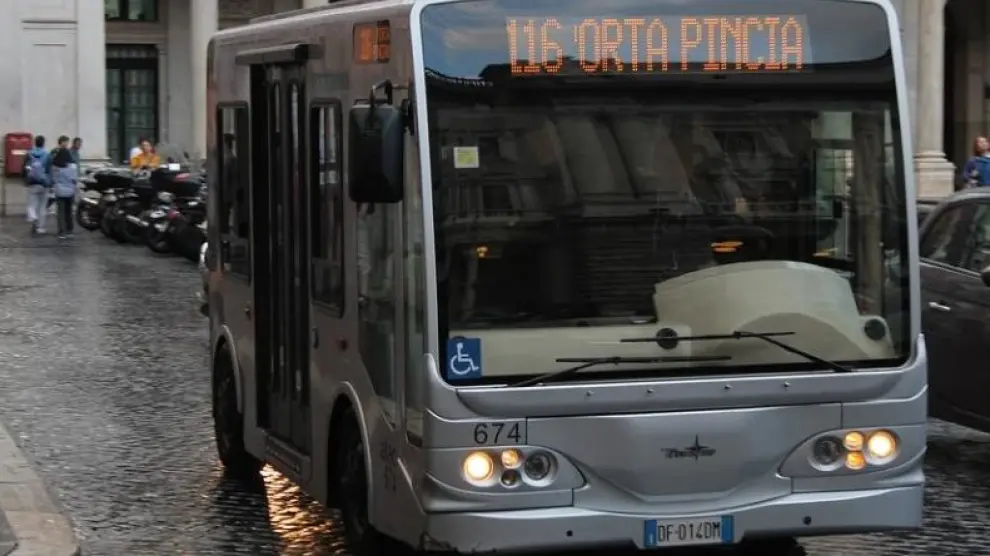 Imagen de archivo de un autobús en Italia