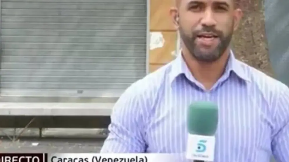 El periodista y corresponsal de Mediaset en Venezuela, Ángel Rafael Cerdeño