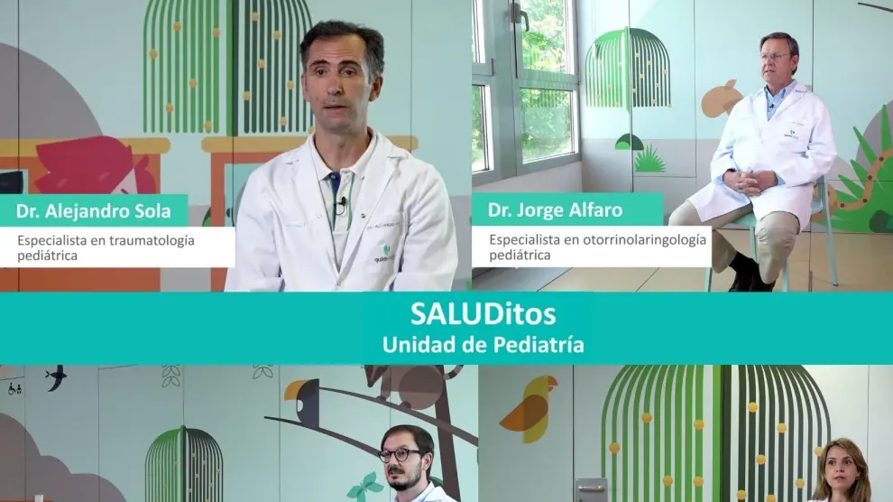 Los especialistas de la Unidad de Pediatría de Quirónsalud Zaragoza.