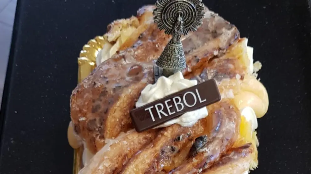 Trenza de la Virgen del Pilar de la pastelería Trébol.
