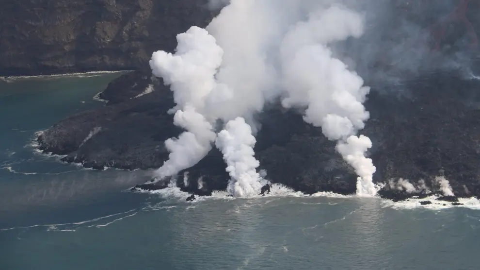 El delta lávico formado tras la erupción del volcán Cumbre Vieja en La Palma