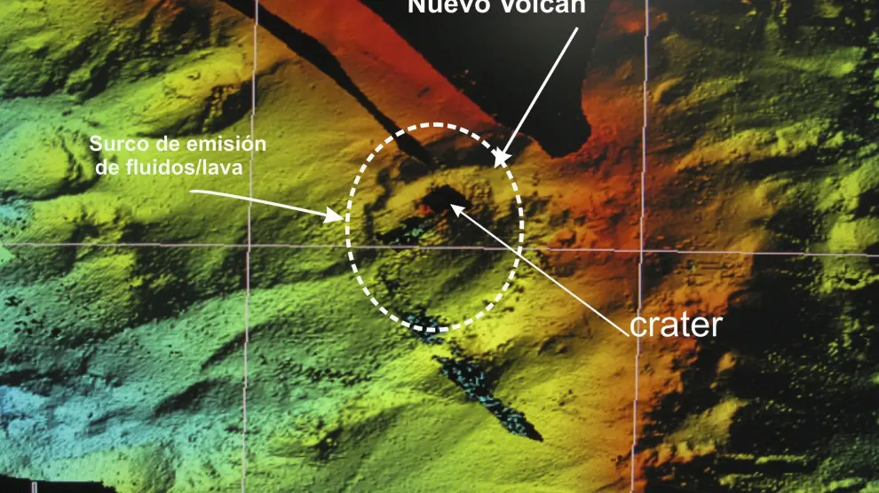 Volcán submarino Tagoro en El Hierro en 2011.