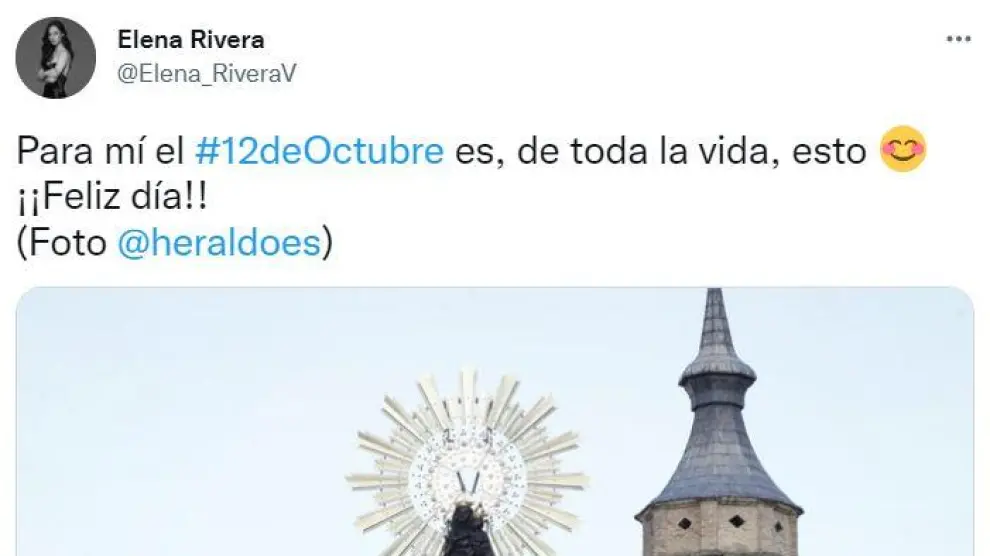 De Elena Rivera a Amaral: así celebran los famosos aragoneses el Día del Pilar en las redes