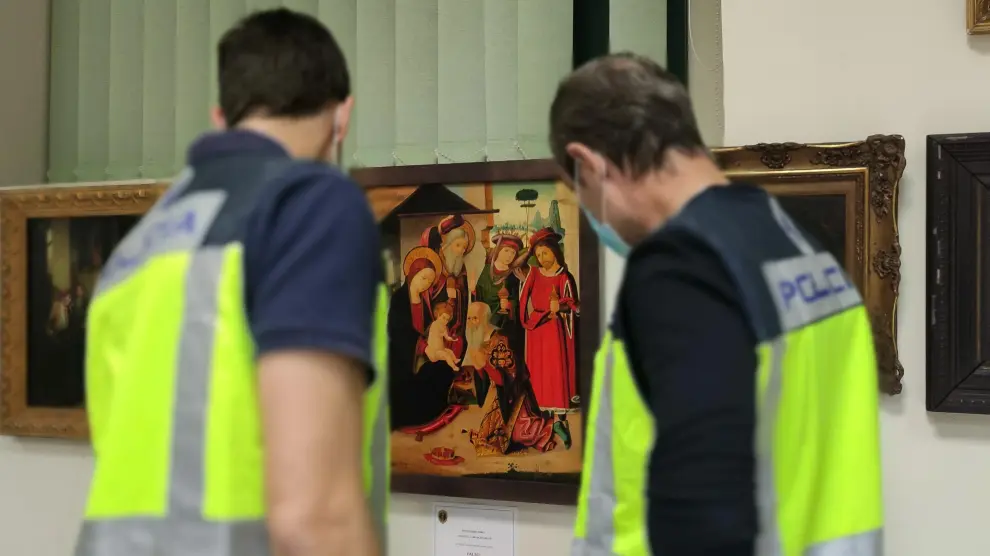 La Policía interviene pinturas falsas de Goya y Benlliure.