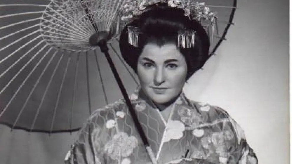 Pilar Lorengar, que fue recordada por 'Imprescindibles' en La 2, en 'Madame Butterfly'.