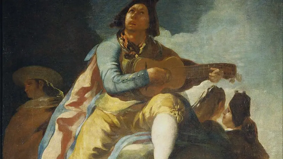 Goya soñaba con tener una guitarra. La obra 'Majo de la guitarra'.