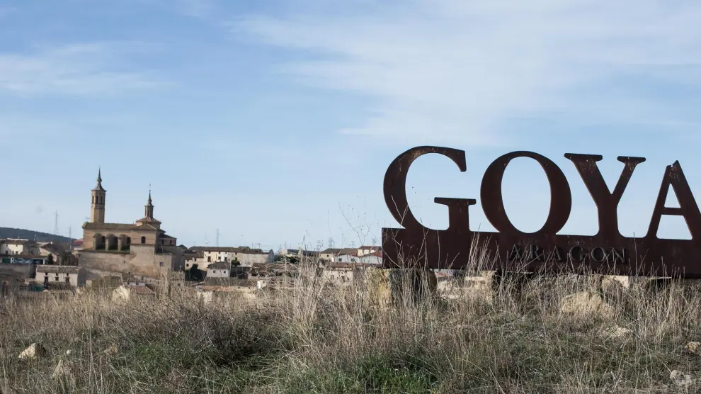 Vista de Fuendetodos, el pueblo natal de Goya, uno de los artistas aragoneses más universales.