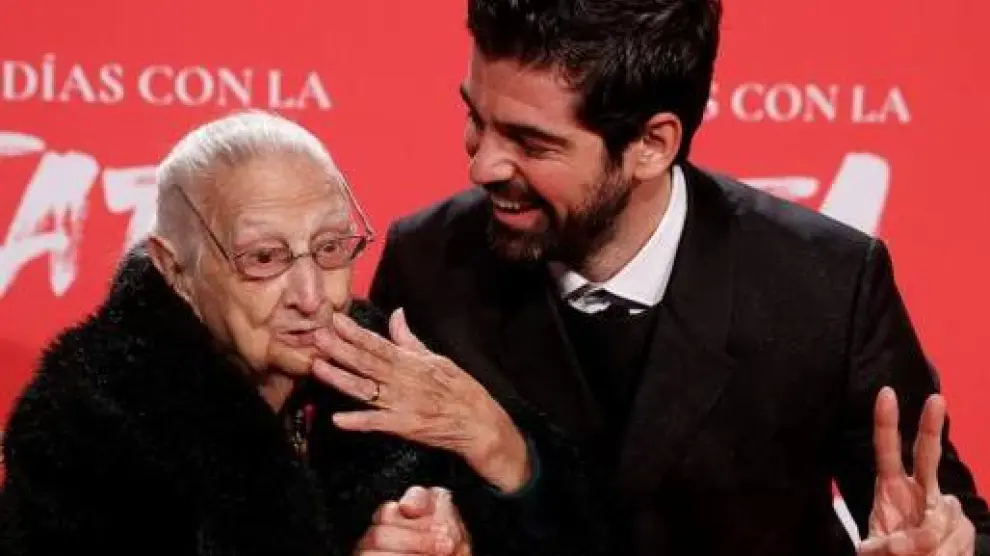 Luisa Cantero y Miguel Ángel Muñoz, durante la presentación de la película.