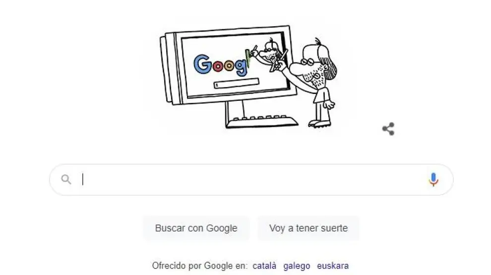 El doodle de Google sobre Forges.