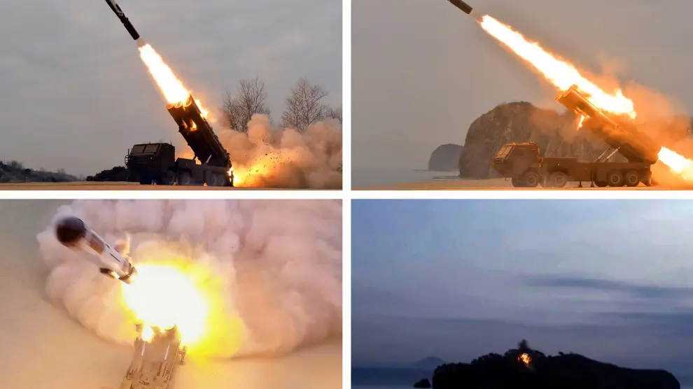Corea del Norte confirma el lanzamiento de otros dos misiles balísticos NORTH KOREA LONG RANGE CRUISE MISSILE LAUNCH
