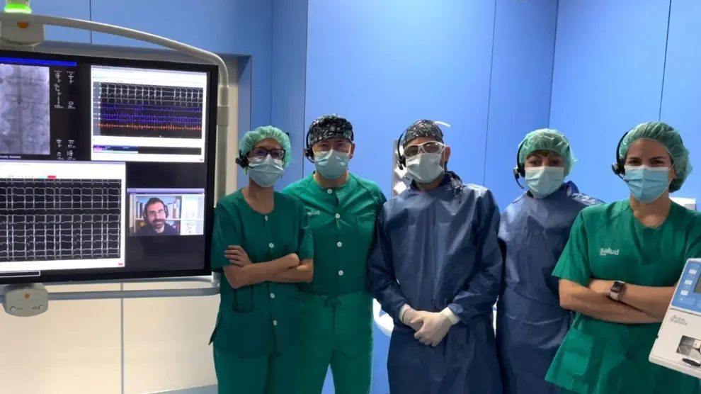 El Hospital Miguel Servet es uno de los tres centros de España que dispone de conexión en remoto en tiempo real para el tratamiento a distancia de arritmias complejas.