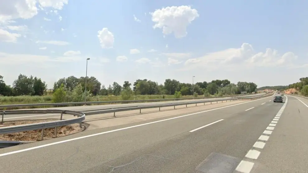 Tramo de la A-2 entre los términos municipales de Cetina y Ariza, en Zaragoza.