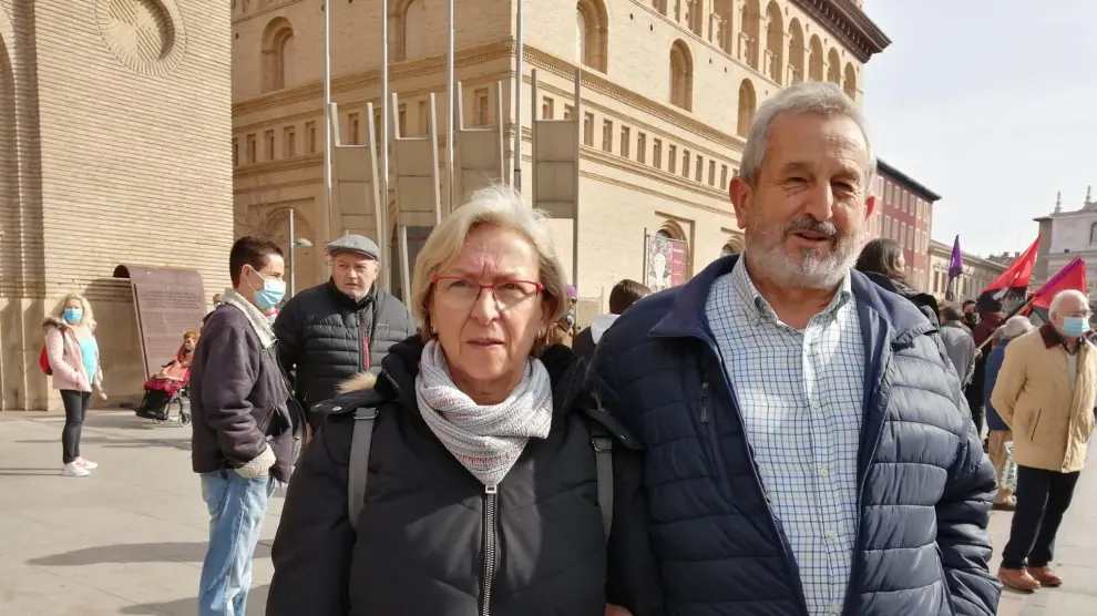 Isabel Lobera y Alfonso Somolinos, jubilados.
