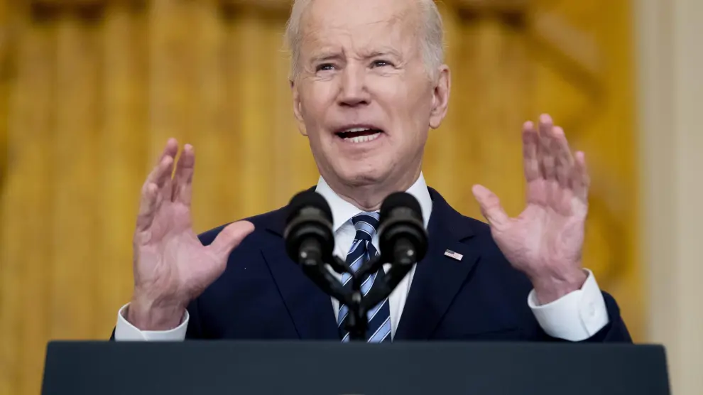 Joe Biden, presidente estadounidense, resalta que Putin pretende "restablecer la Unión Soviética"