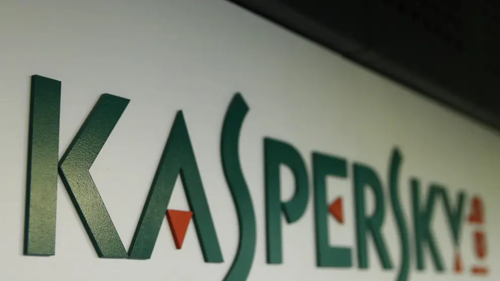 Logo de la empresa rusa Kaspersky.