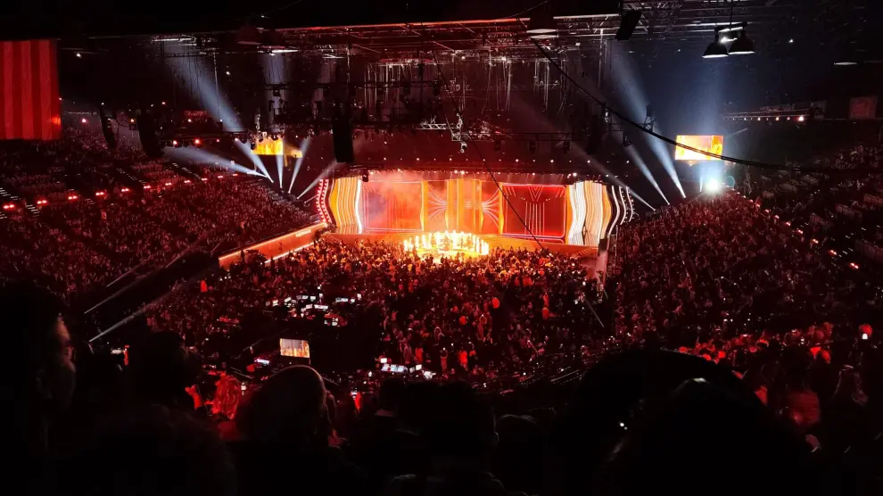 Aspecto del Grand Garden Arena de Las Vegas, donde tuvo lugar la entrega de los Grammy