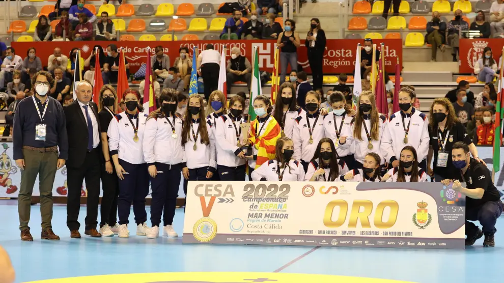 La selección infantil femenina se cuelga el oro en el Campeonato de España de Selecciones en Murcia.