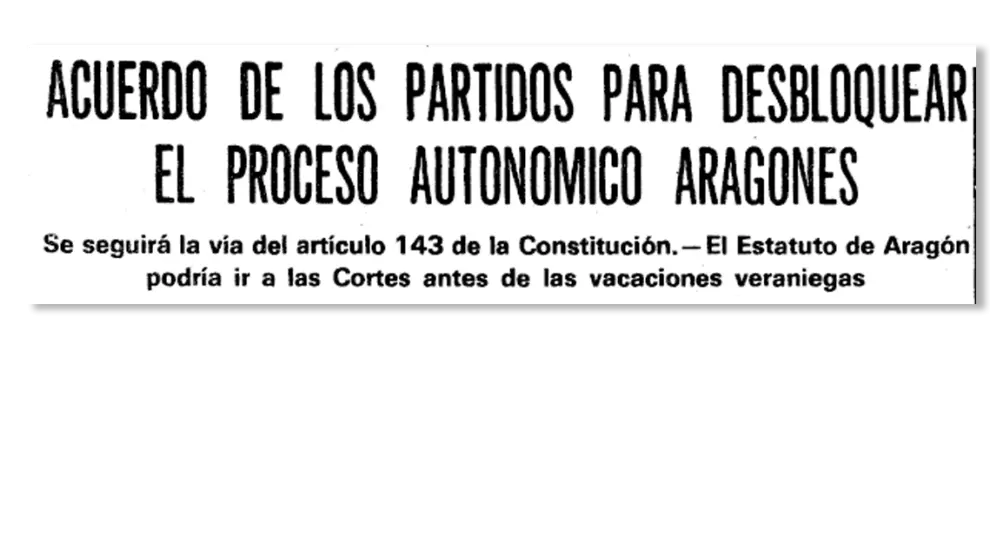 En mayo de 1981, la Mesa de Partidos desbloquea el proceso para redactar las bases del nuevo estatuto.