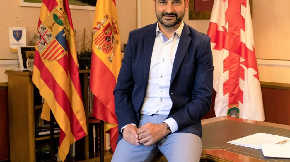 El alcalde de Barbastro, Fernando Torres.